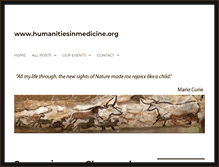 Tablet Screenshot of humanitiesinmedicine.org